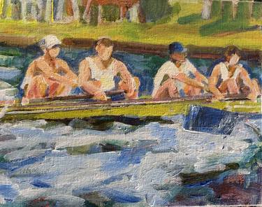 Print of Figurative Boat Paintings by Meme Austin