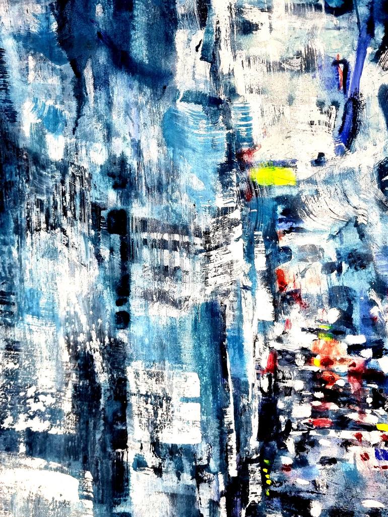 Original Abstract Expressionism Cities Painting by David Antonides