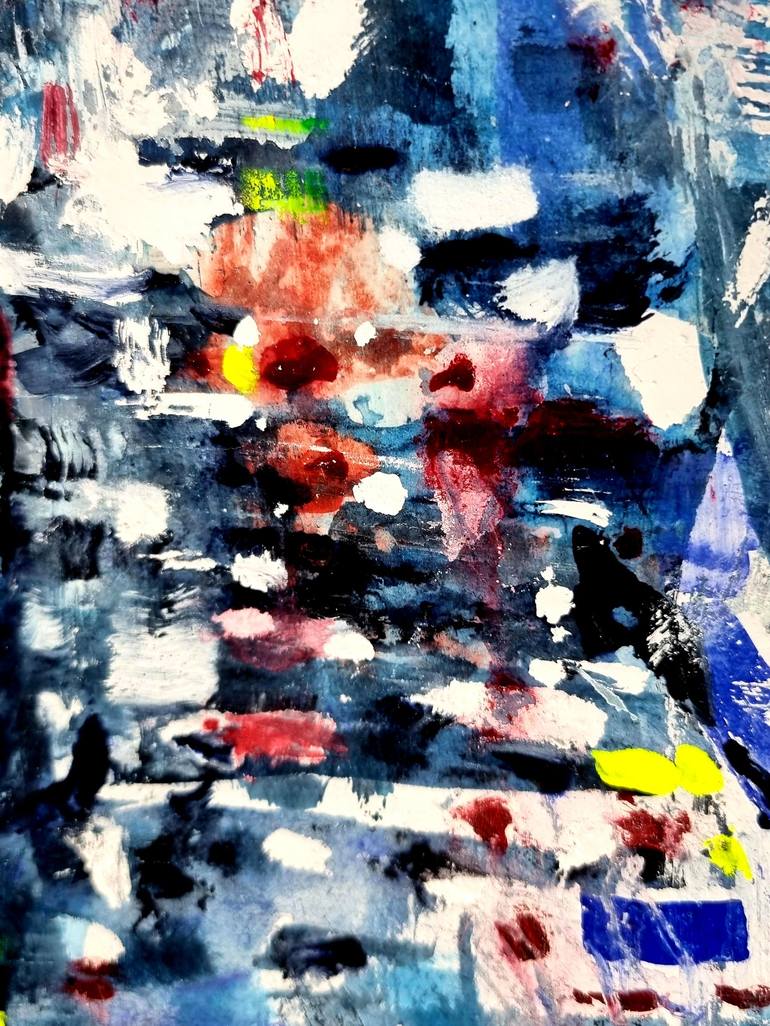 Original Abstract Expressionism Cities Painting by David Antonides