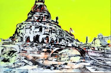 Original Abstract Architecture Painting by David Antonides