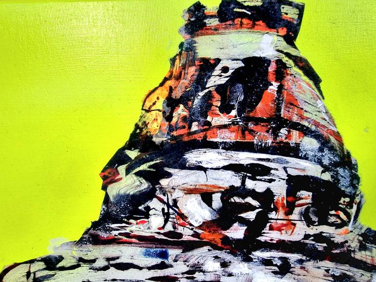 Original Abstract Architecture Painting by David Antonides