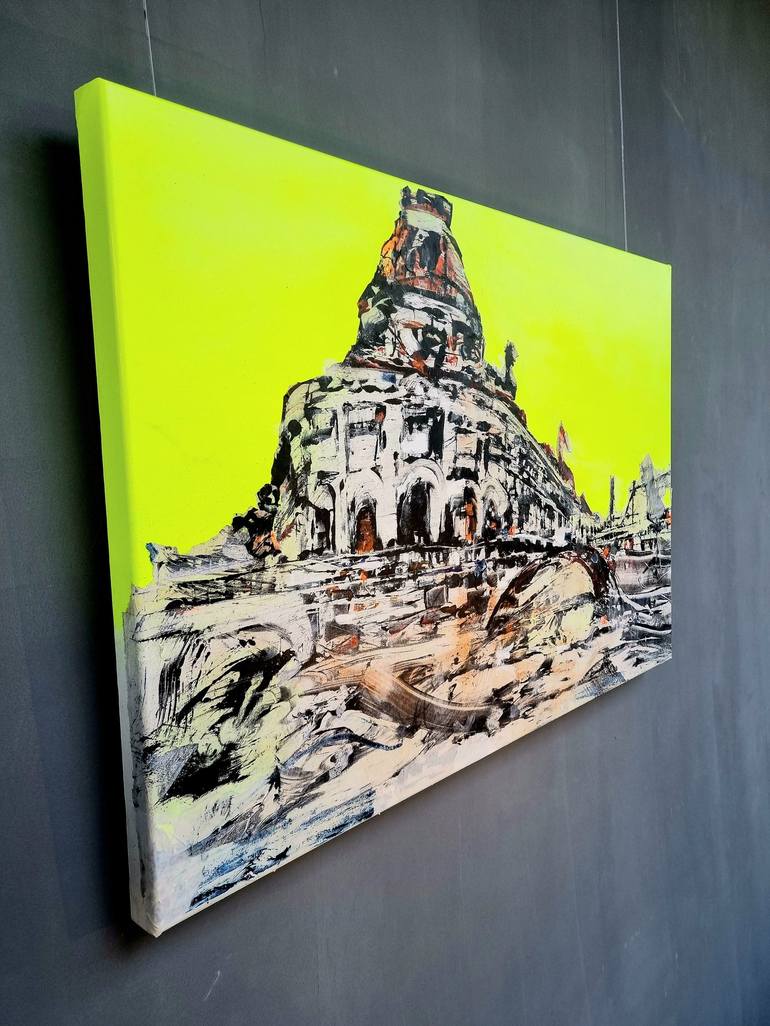 Original Abstract Architecture Painting by David Antonides