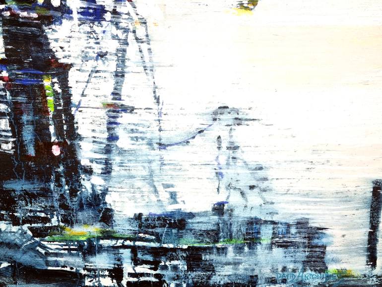 Original Abstract Architecture Painting by David Antonides