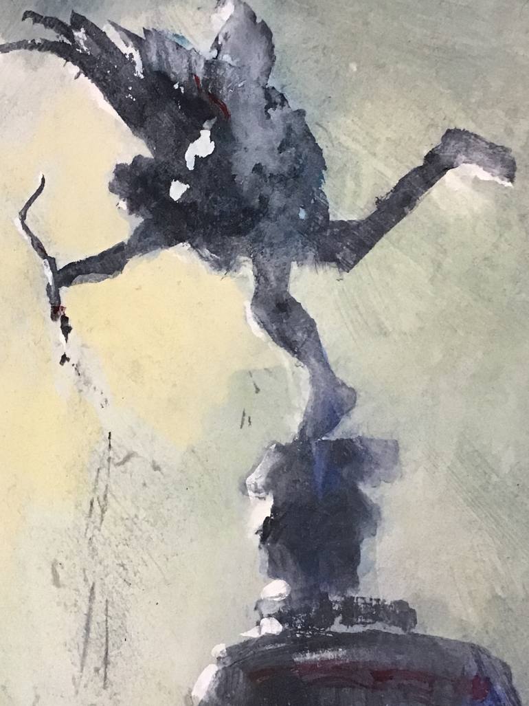 Original Abstract Expressionism Cities Painting by David Antonides