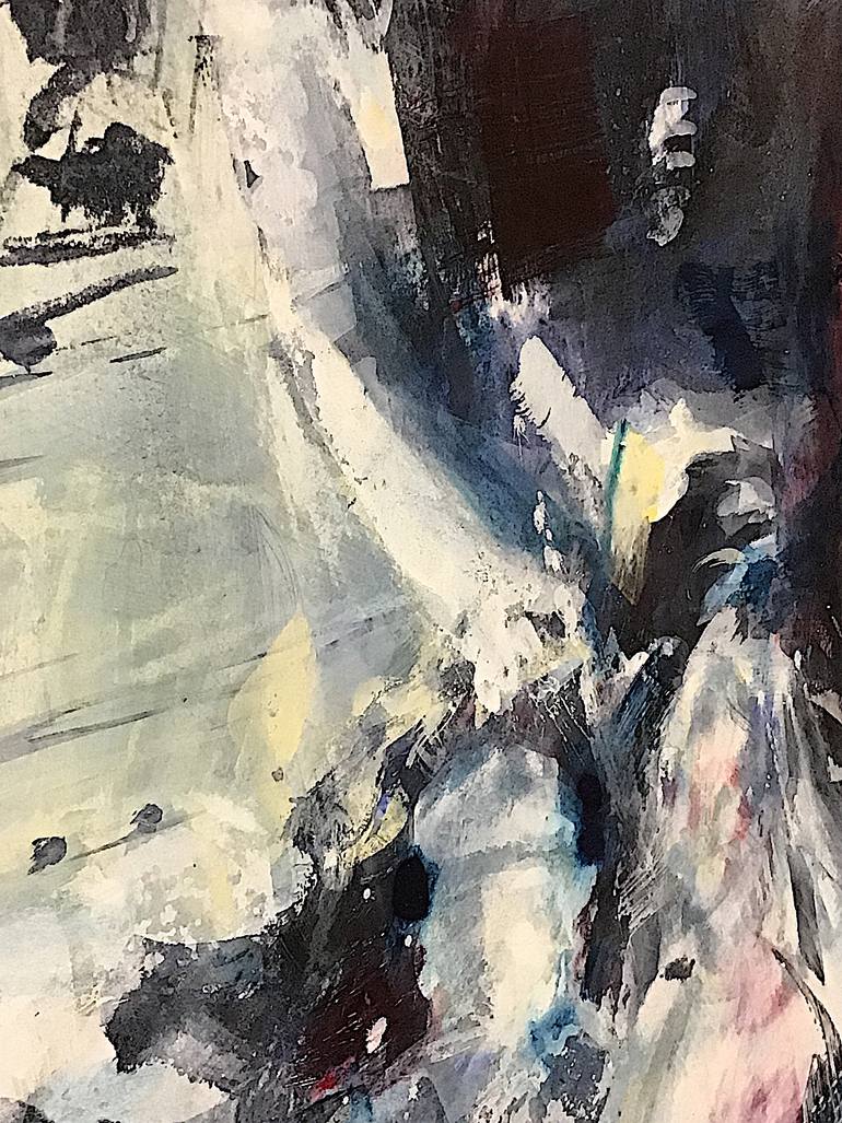 Original Abstract Expressionism Cities Painting by David Antonides