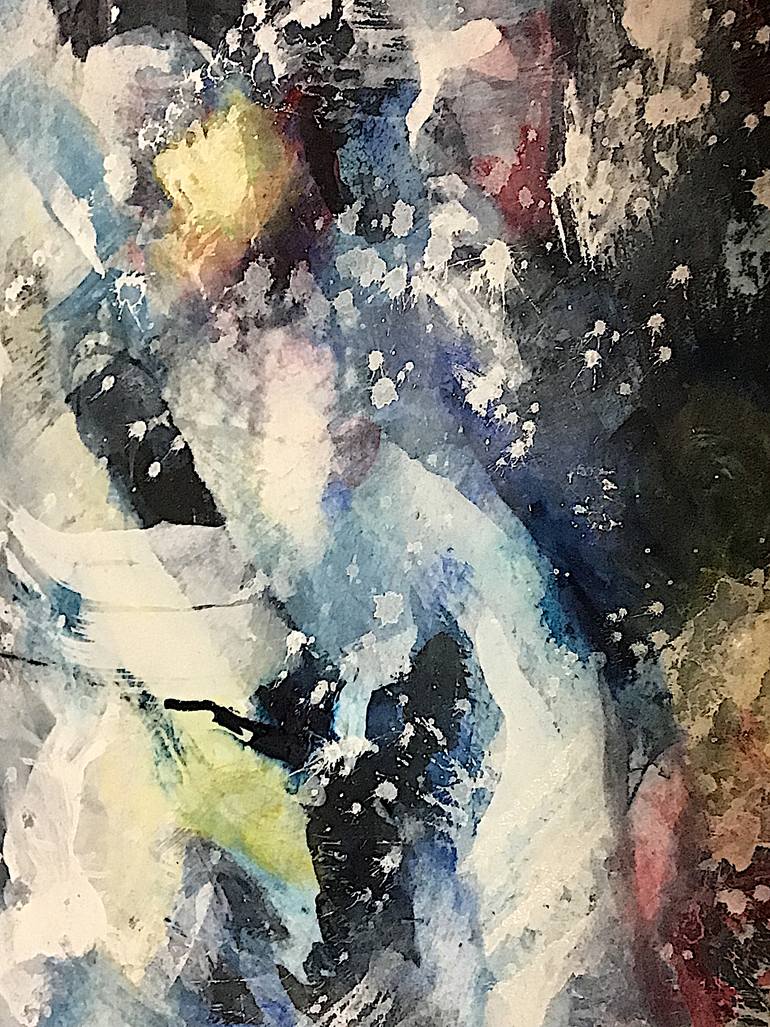 Original Abstract Expressionism Cities Painting by David Antonides