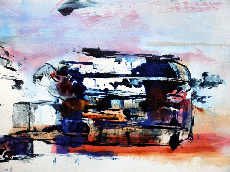 Original Abstract Expressionism Cities Painting by David Antonides