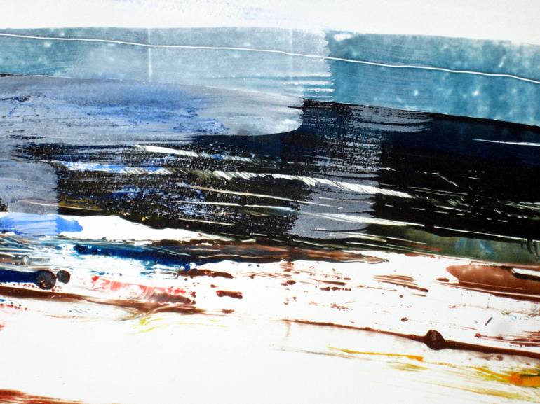 Original Abstract Beach Painting by David Antonides