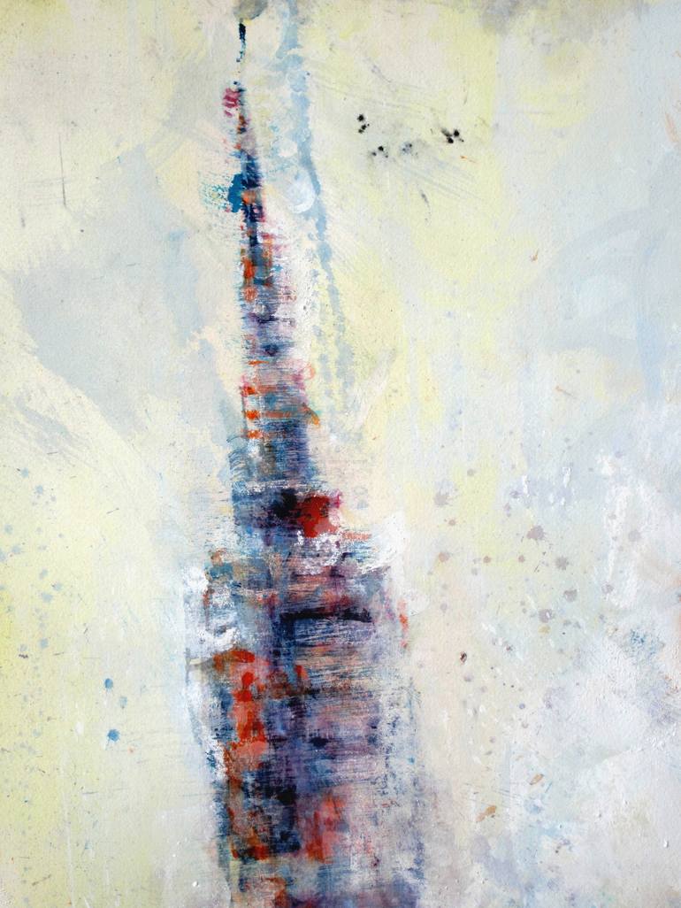 Original Abstract Expressionism Cities Painting by David Antonides