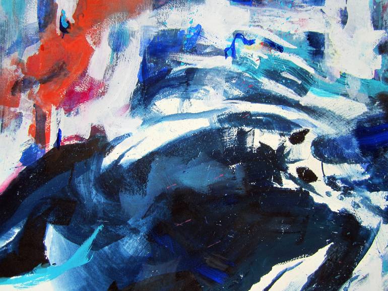 Original Abstract Expressionism Horse Painting by David Antonides