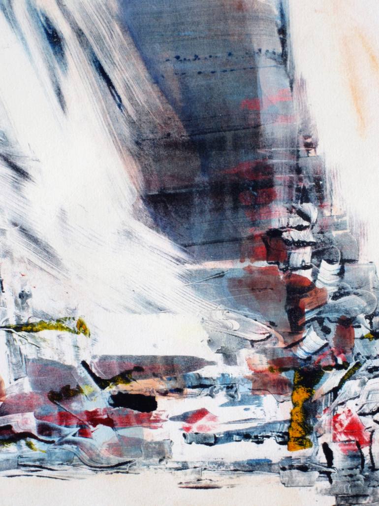 Original Abstract Cities Painting by David Antonides