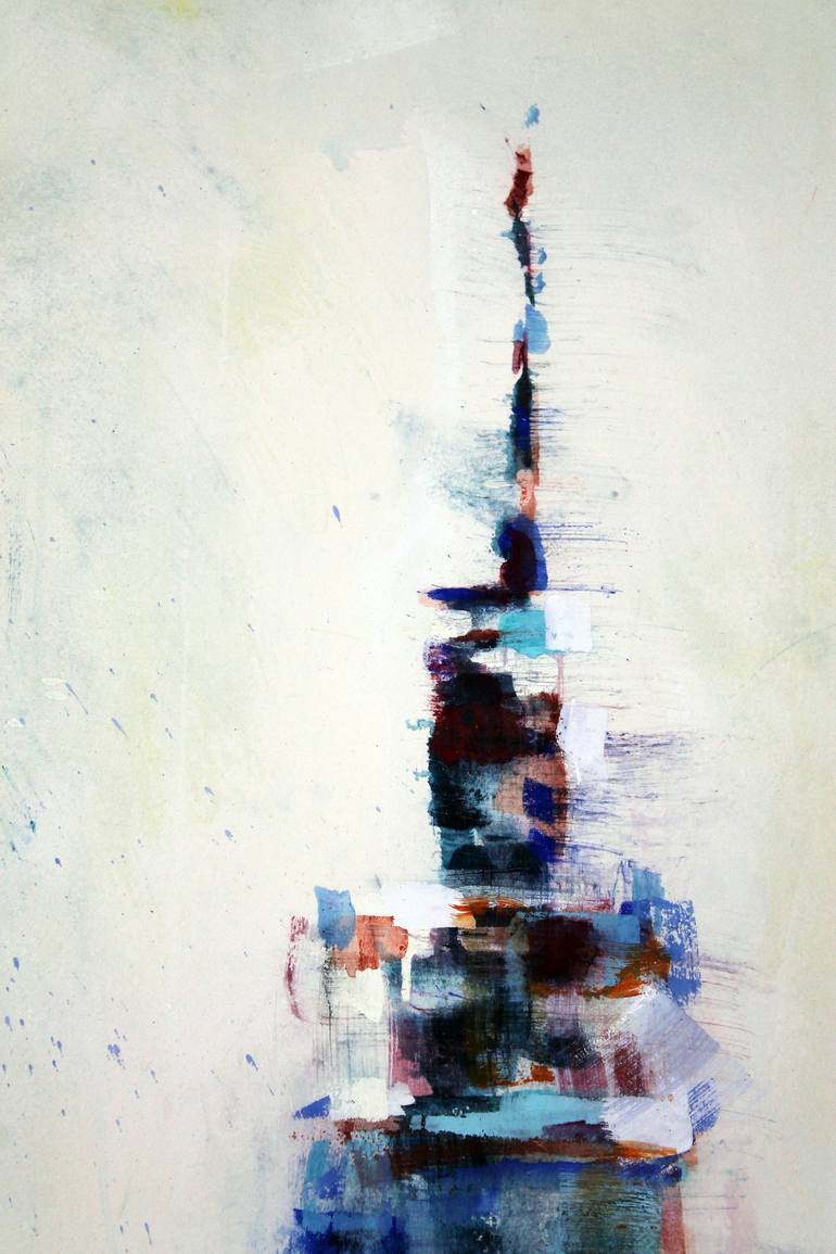 Original Abstract Cities Painting by David Antonides