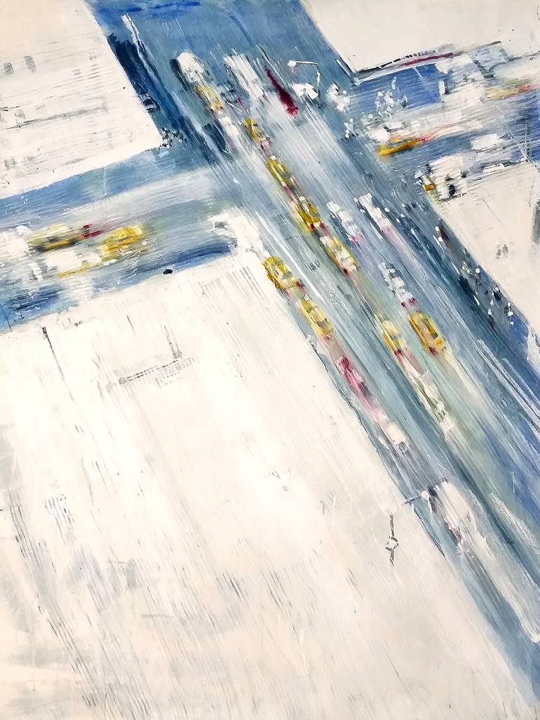 Original Abstract Cities Paintings by David Antonides