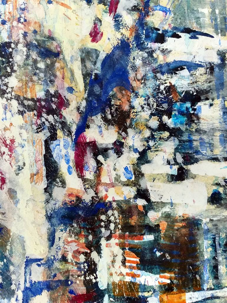 Original Abstract Expressionism Cities Painting by David Antonides