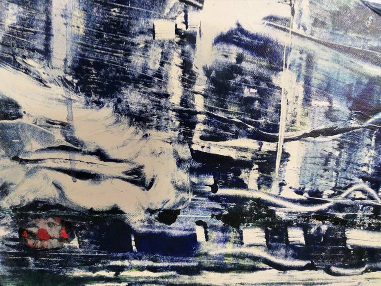Original Abstract Cities Painting by David Antonides