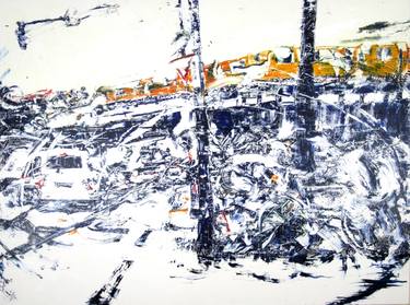 Original Abstract Cities Paintings by David Antonides