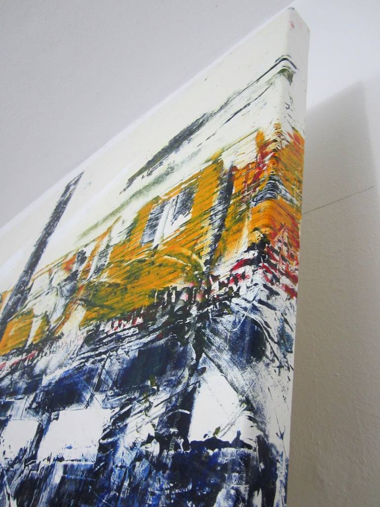 Original Abstract Cities Painting by David Antonides