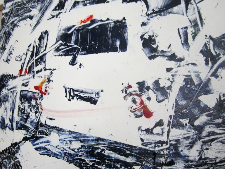 Original Abstract Cities Painting by David Antonides