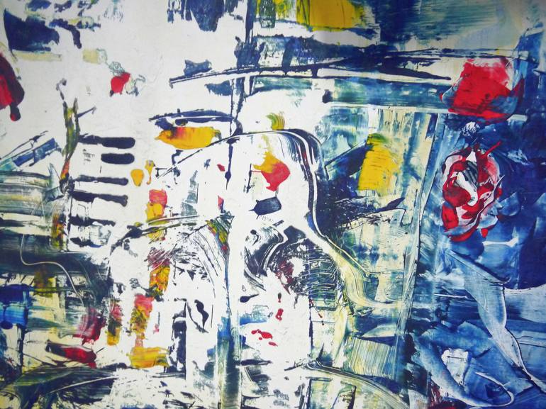 Original Abstract Expressionism Cities Painting by David Antonides