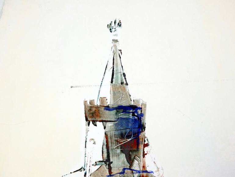 Original Abstract Cities Painting by David Antonides