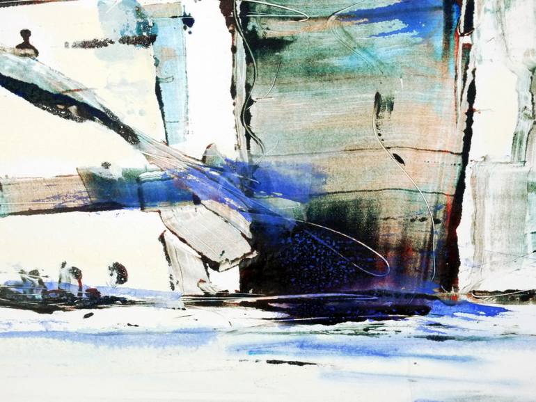 Original Abstract Cities Painting by David Antonides