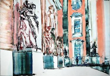 Original Abstract Expressionism Architecture Paintings by David Antonides
