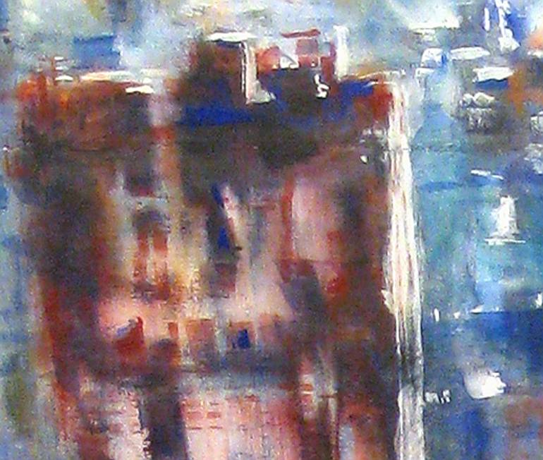 Original Abstract Cities Painting by David Antonides