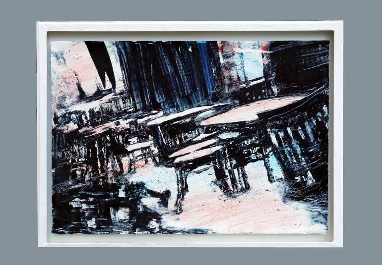 Original Abstract Expressionism Interiors Painting by David Antonides
