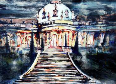 Original Abstract Expressionism Architecture Paintings by David Antonides