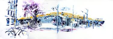 Original Expressionism Cities Paintings by David Antonides