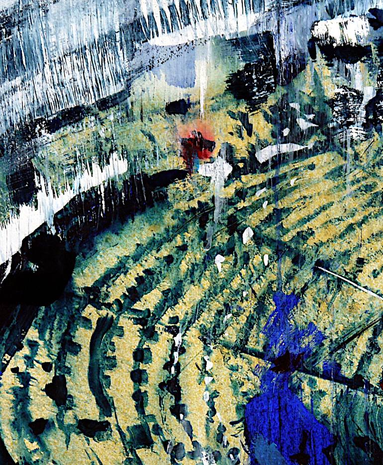 Original Abstract Expressionism Architecture Painting by David Antonides