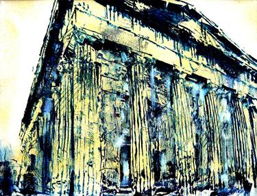 Original Abstract Expressionism Architecture Paintings by David Antonides