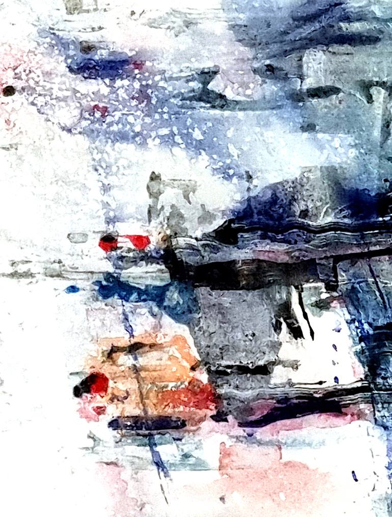 Original Abstract Cities Painting by David Antonides