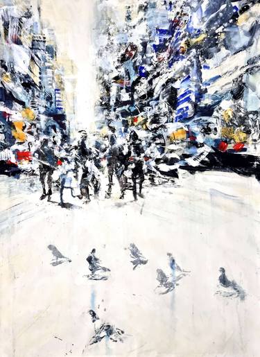Original Expressionism Cities Paintings by David Antonides