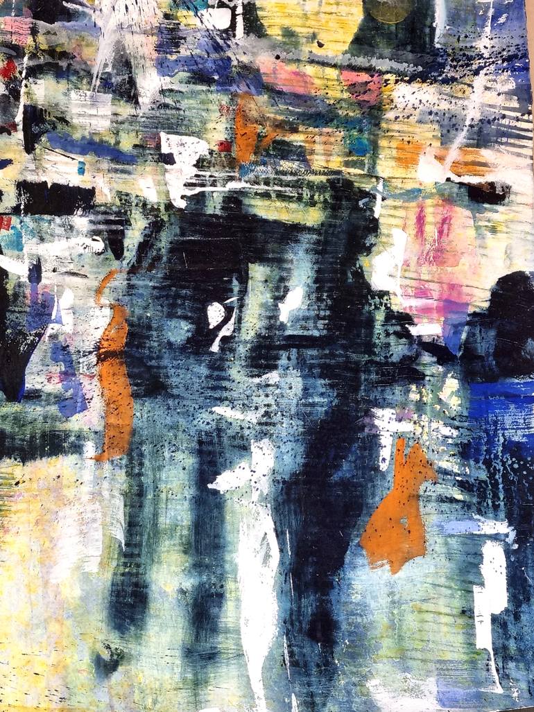 Original Abstract Cities Painting by David Antonides