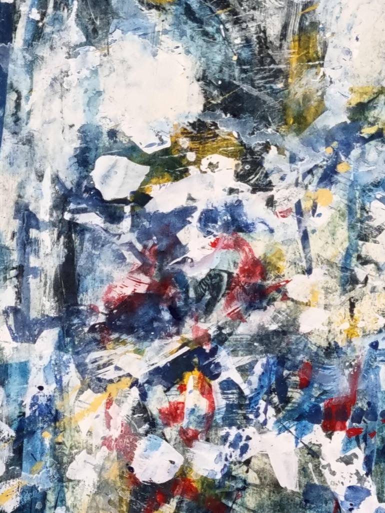 Original Abstract Cities Painting by David Antonides