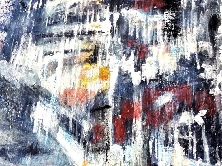 Original Abstract Expressionism People Painting by David Antonides