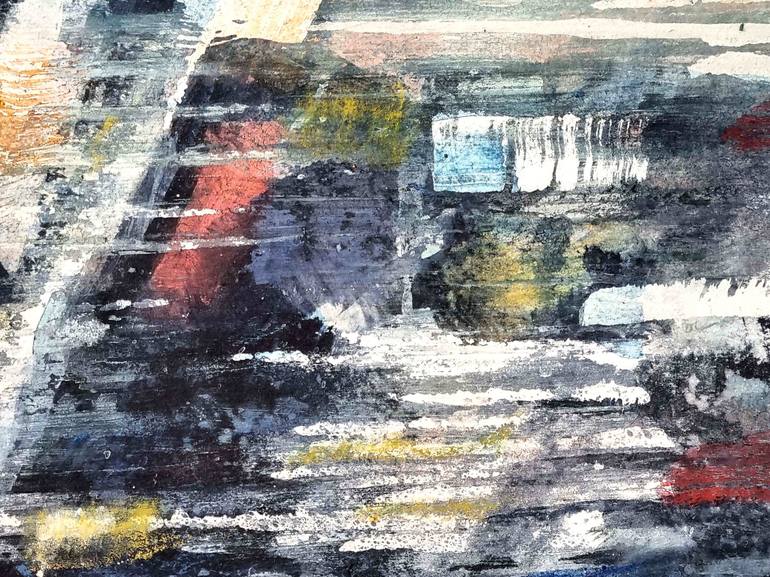 Original Abstract Expressionism Cities Painting by David Antonides