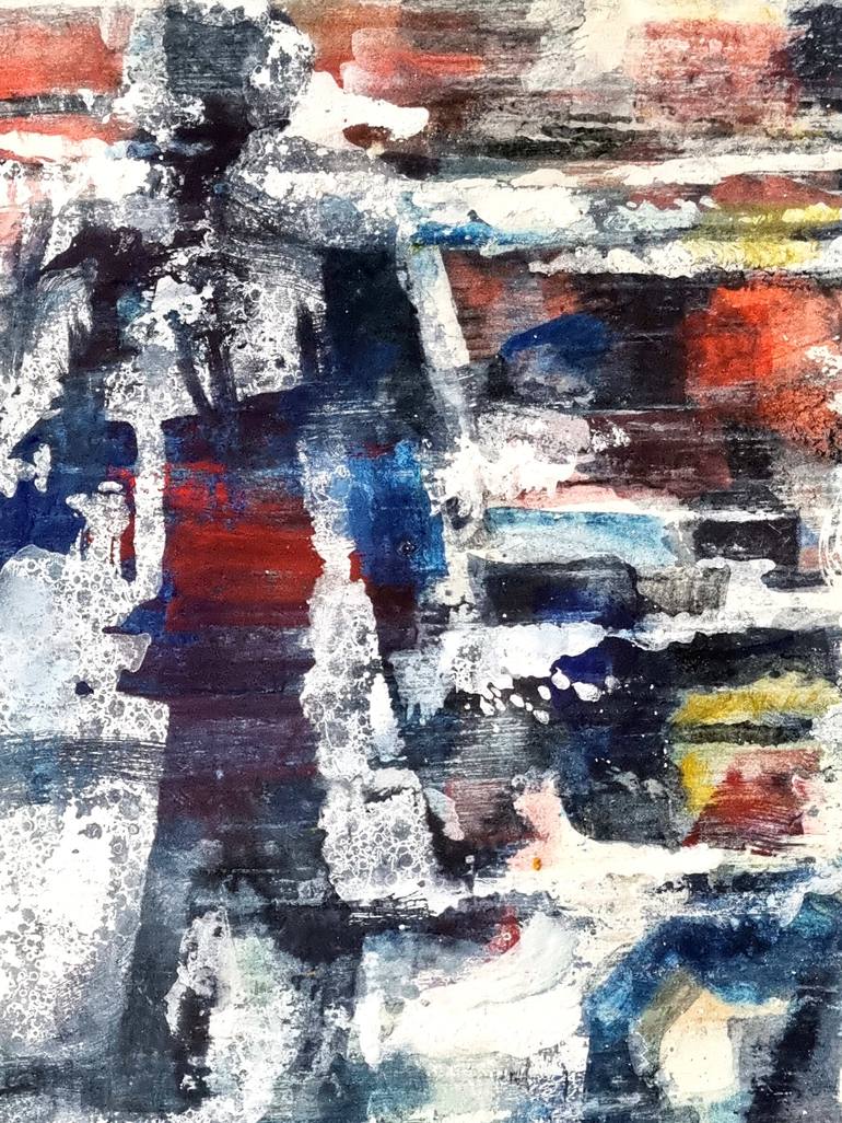 Original Abstract Expressionism Cities Painting by David Antonides