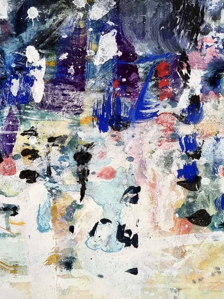 Original Abstract Cities Painting by David Antonides