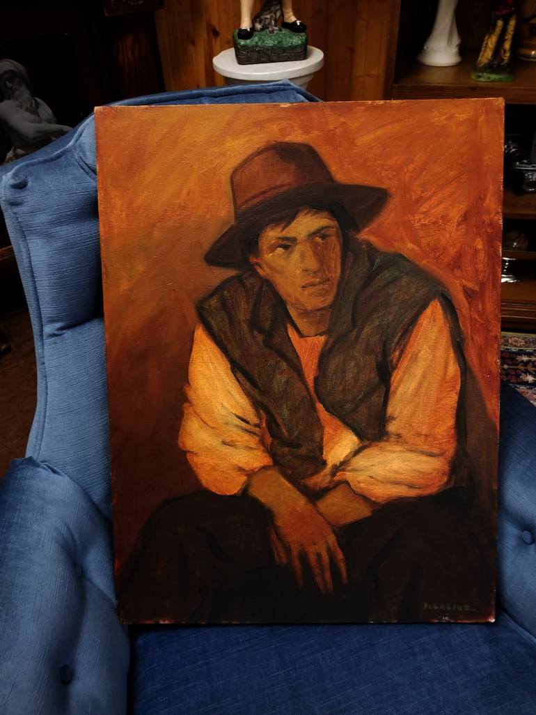 Original Impressionism Portrait Painting by Jerry De La Cruz
