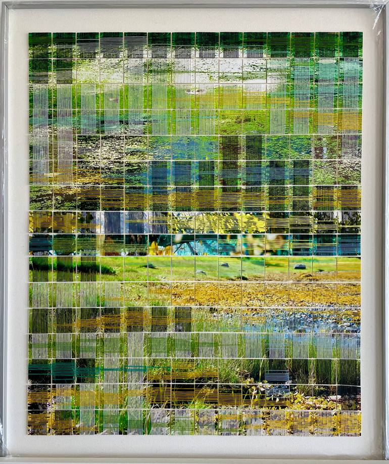 Original Abstract Garden Mixed Media by Paméla Maria