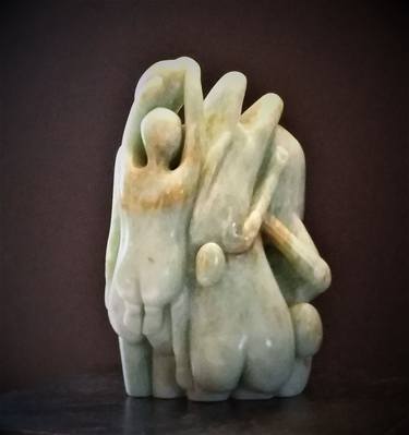 Original World Culture Sculpture by Ingrid Mueller