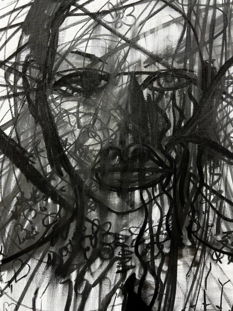 Original Abstract Expressionism Body Painting by Gyobeom An