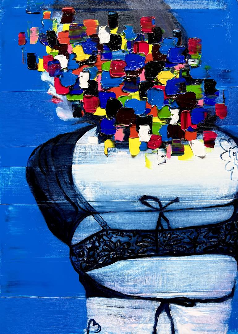 Original Abstract Expressionism Body Paintings by Gyobeom An
