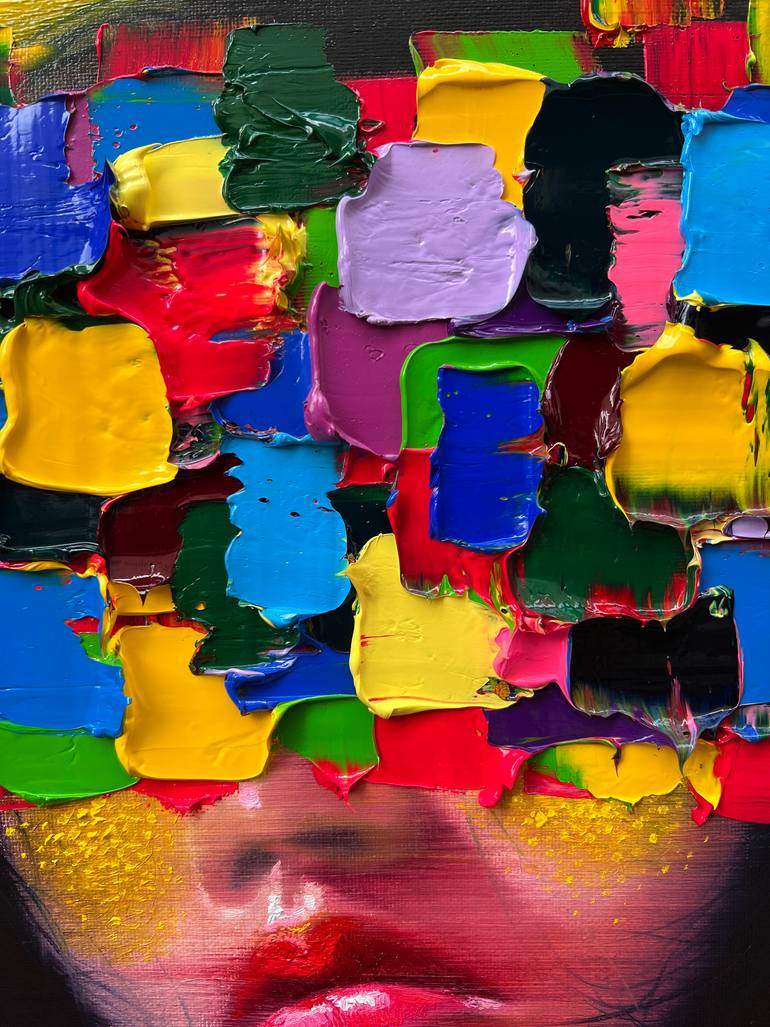 Original Abstract Expressionism Body Painting by Gyobeom An