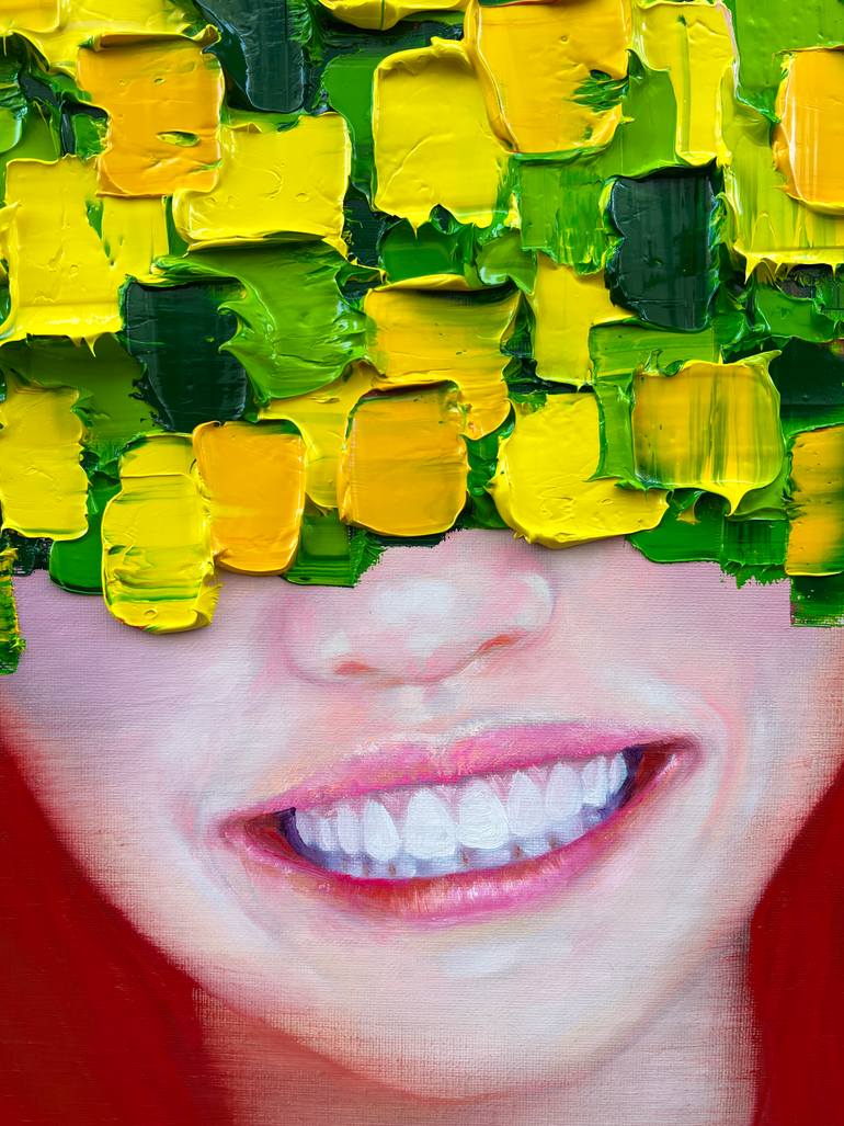 Original Abstract Expressionism Body Painting by Gyobeom An