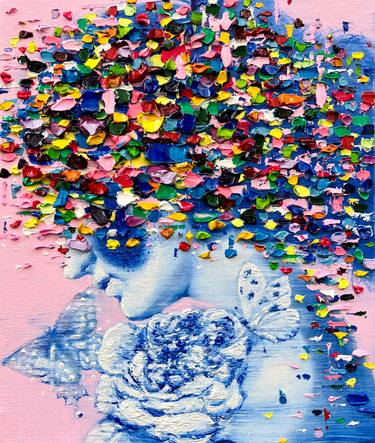Original Abstract Expressionism Body Painting by Gyobeom An