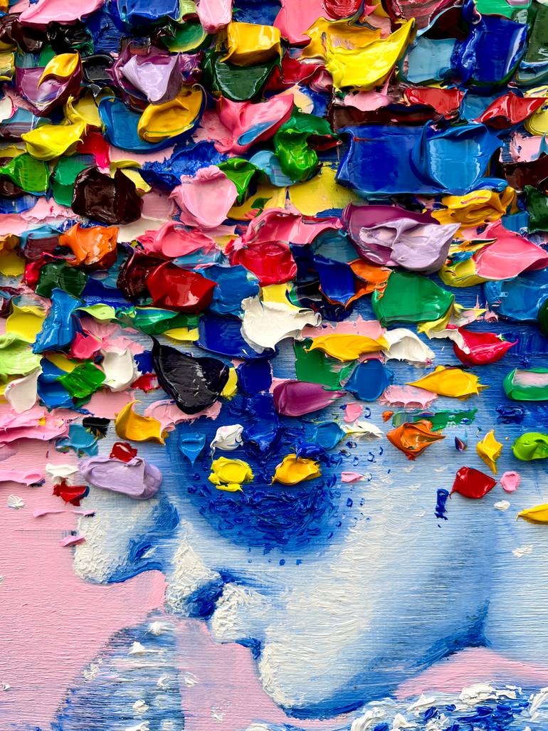 Original Abstract Expressionism Body Painting by Gyobeom An