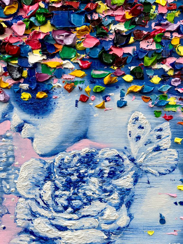Original Abstract Expressionism Body Painting by Gyobeom An